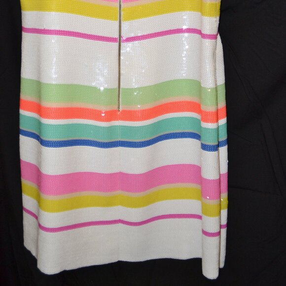 KATE SPADE MULTI  COLOR SEQUIN COCKTAIL DRESS SIZE 10 - Picture 8 of 9